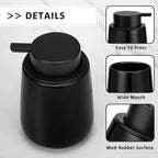 Soap Dispenser Ceramic with Easy-to-Press Pump Hand Lotion Liquid Dispenser - Image 6