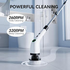 Electric Bathroom Cleaning Brush, Cordless Spin Scrubber Full Body Waterproof - Image 4