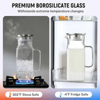 1 Pack 2 Liters/68 oz Square Glass Pitcher - Image 3