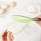 Webake Silicone Flat Whisk Set of 3, Heat Resistant Kitchen Whisks - Image 3