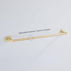 Brusehd Light Gold Bathroom Hardware Set 4 Pieces, Bathroom Accessories Set - Image 6
