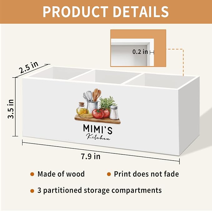 Mimi Gifts Kitchen Utensil Holder, Grandma Gifts - Image 7