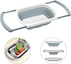 Qimh Collapsible Colander | Over The Sink Silicone Kitchen Strainers and - Image 2
