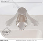 GAGALIFE Kitchen Sink Soap Dispenser Brushed Nickel, Under Sink Soap Dispenser - Image 4