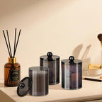 XIPENGKEJI 2 Pack Qtip Holder, Canister Apothecary Jar Set, Bathroom Jars - Image 7