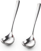 Comicfs 2 Pack Gravy Ladle, SUS 304 Stainless Steel Soup Ladle, Small Soup by Comicfs