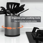 Kitchen Utensil Holder for Countertop 360° Rotating Utensil Caddy Extra Large - Image 3