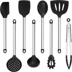 Silicone Cooking Utensils Set, Vayvnt 8 PCS Kitchen Utensils Set by Vayvnt