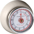 Zassenhaus Magnetic Retro Kitchen Timer, Classic Mechanical Cooking Timer by Zassenhaus