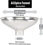 AllSpice Spice Funnel Metal Stainless Steel 18/8 - Image 4