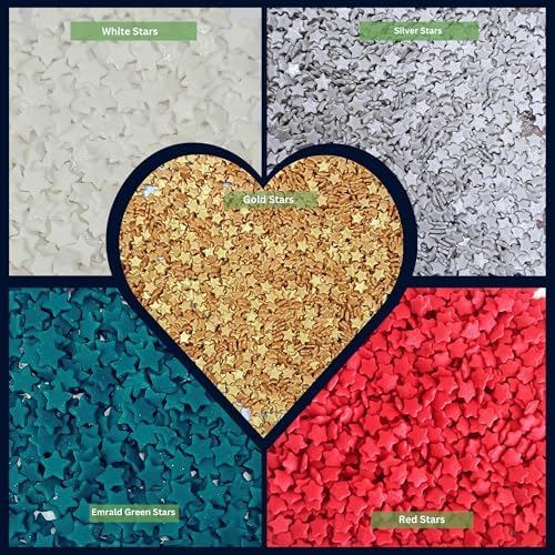 Confect Christmas Sprinkles | White, Red, Silver, Gold & Holly Green Mix | Edible Holiday Sprinkles for Cakes, Cupcakes & Cookies | Festive Baking Decorations-5 Oz - Image 3