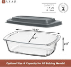 Razab LARGE 7.6 Cups/1800 ML/1.9 Qt Glass Loaf Pan - Image 3