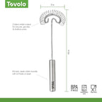 Tovolo Spiral Whisk Stainless Steel 10” Sauce and Gravy Whisk - Image 6