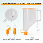 FOUR UNCLES 1.5L Oil Funnel Kit, Universal No-Spill Engine Oil Funnel - Image 7