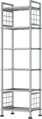 GIOTORENT 6-Wire Standing Storage Shelf, Metal Shelving Unit Pantry Rack by GIOTORENT
