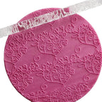 Acrylic Rolling Pin with 28 Patterns, Lightweight 6.3x0.4 Inch Textured Design - Image 4