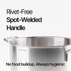 316 Stainless Steel 12.7 Quart Heavy Duty Stock Pot - Image 5