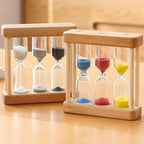 Creative 1/3/5 Minute Wooden Sand Glass Hourglass Timer Clock Home Decor - Image 7