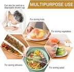 200PCS Plastic Elastic Bowl Covers Reusable, Food Storage Covers - Image 6