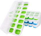 Ice Cube Trays, Silicone Easy-Release and Flexible 14-Ice Trays by Amytor