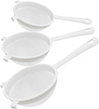 3 Pcs Plastic Nylon Fine Mesh Kefir Strainer Set by Sadoia