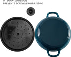 Flavehc Braiser Enameled Cast Iron Braiser 3 qt Braiser Pan - Image 5