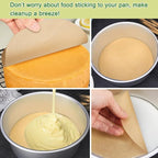 BOYAN Parchment Paper Rounds, Non Stick 8 Inch Parchment Paper Sheet - Image 4