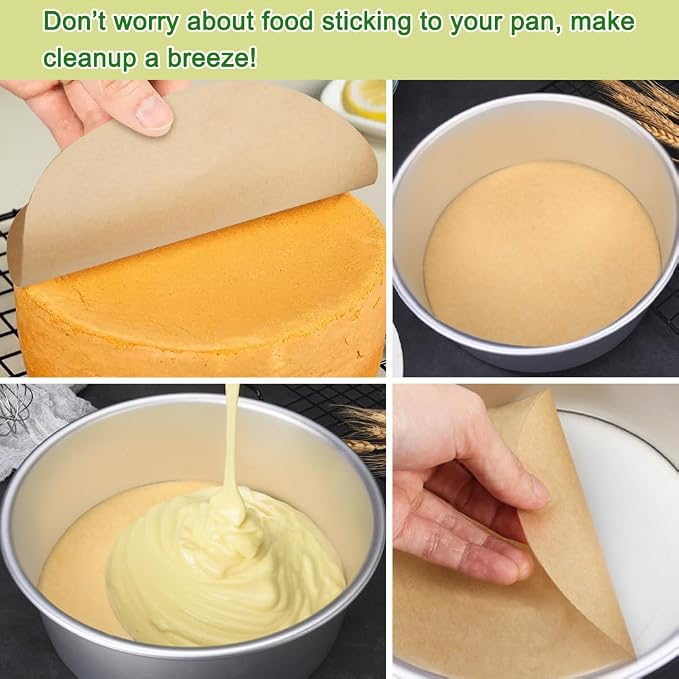 BOYAN Parchment Paper Rounds, Non Stick 9 Inch Parchment Paper - Image 4