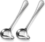 2 Pcs Gravy Ladle with Pour Spout 7.8'' Stainless Steel Small Ladle Sauce Soup by Unknown