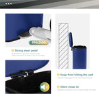 FDW | 13 Gallon Trash Can with Lid | Deep Blue | Fingerprint-Proof | Made of - Image 3