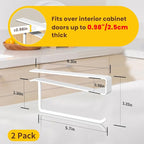 2 Pack Tumbler Lid Organizer, Under Cabinet Cup Lid Holder - Image 4