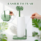 Leinuosen Monstera Leaves Paper Towel Holder Tropical Monstera Wooden Paper - Image 3
