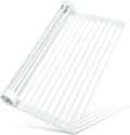 MERRYBOX Roll Up Dish Drying Rack, Silicone Wrapped Over The Sink Dish Rack by MERRYBOX