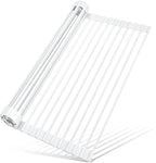 MERRYBOX Roll Up Dish Drying Rack, Silicone Wrapped Over The Sink Dish Rack by MERRYBOX
