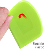 ALLTOP Bowl Spatula & Bench Scraper, Flexible Plastic Multipurpose Kitchen - Image 8