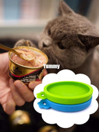 COMTIM Small Size Cat Food Can Lids, 2 Pack Silicone Cat Food Can Lids Covers - Image 5