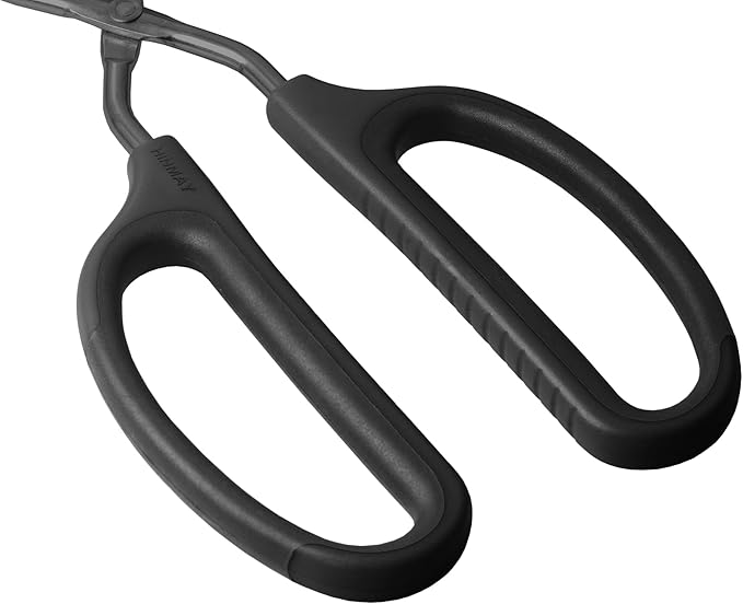 HINMAY 10" Stainless Steel Scissor Tongs - Image 4
