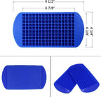 LeeYean Silicone Mini Ice Cube Trays 2 Pack, 160 Small Ice Cube Molds Easy - Image 2