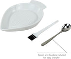 EIKS Ceramic Grater Plate for Grinding Wasabi Ginger Garlic Cheese Carrot - Image 2