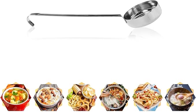 10.55 Inch 3 oz 6 Pcs Silver Stainless Steel 201 Long Handle Soup Spoon - Image 5