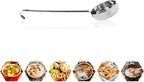 10.55 Inch 3 oz 6 Pcs Silver Stainless Steel 201 Long Handle Soup Spoon - Image 5