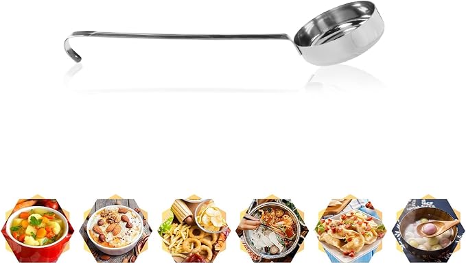 10.55" Stainless steel 201 Pizza Sauce spoon Kitchen Ladles - Image 3