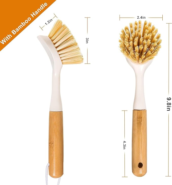 FunCee 2 Pack Kitchen Dish Brushes - Image 2