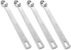 4 PCS 1/8 Teaspoon Single Measuring Spoon, Stainless Steel 1/8 Tsp Small by KALIONE