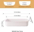 4.7QT Casserole Dishes for Oven, 9x13” Large Lasagna Pan, Ceramic Baking Dish - Image 2