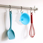 4 Pack Kitchen Silicone Funnel, 4 Colors Kitchen Funnel Set Wide Mouth Funnels - Image 4