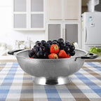 Tiawudi 18/8 Stainless Steel Colander, Easy Grip Micro-Perforated 5-Quart - Image 7