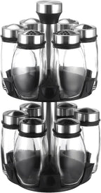 2 Layer Rotating Spice Rack Organizer - Image 2