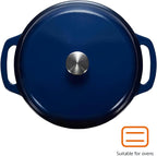 Amazon Basics Enameled Cast Iron Dutch Oven Pot - Image 2