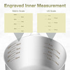 1PCS 1/2Cup Single Measuring Cup, Etched Inner Scale Stainless Steel Measure - Image 3